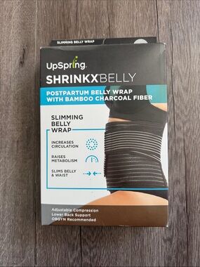 UpSpring SHRINKX Belly Postpartum Belly Wrap - Black